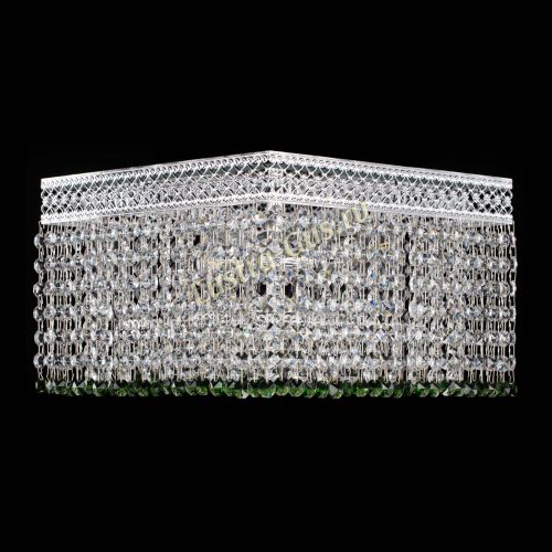 Люстра Квадрат Венеция №3 зеленая в Симферополе Гусь Хрустальный