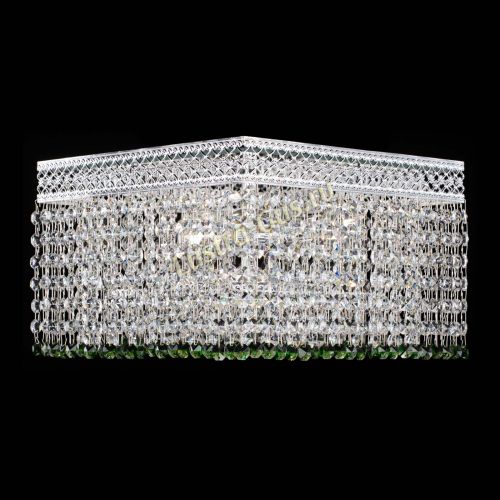 Люстра Квадрат Венеция №3 зеленая в Симферополе Гусь Хрустальный