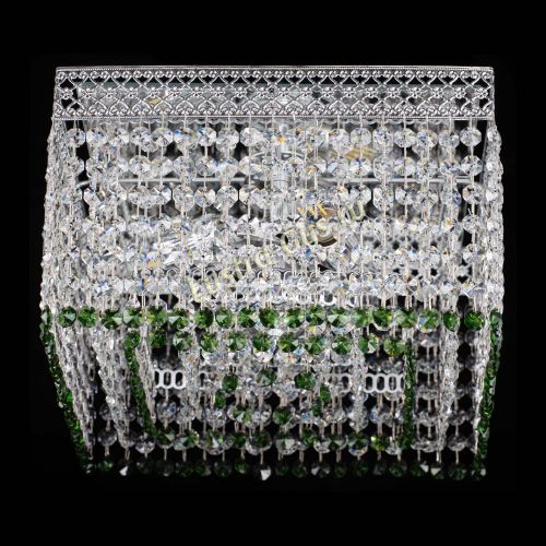 Люстра Квадрат Венеция №3 зеленая в Симферополе Гусь Хрустальный