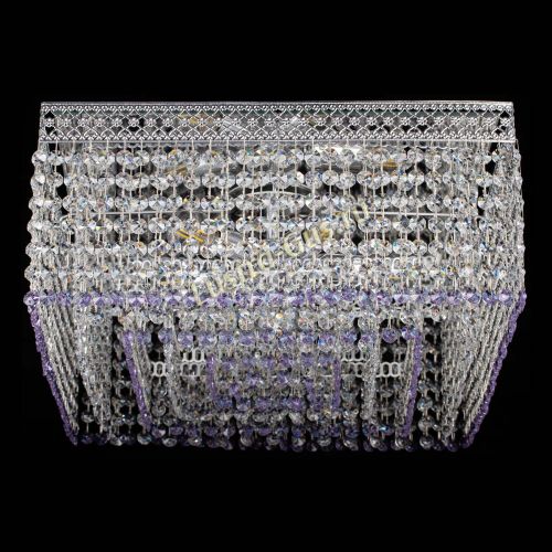 Люстра Квадрат Венеция №5 фиолетовая в Симферополе Гусь Хрустальный