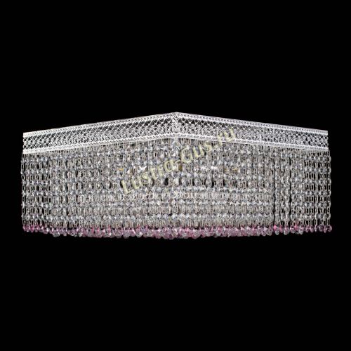 Люстра Квадрат Венеция №5 розовая в Симферополе Гусь Хрустальный