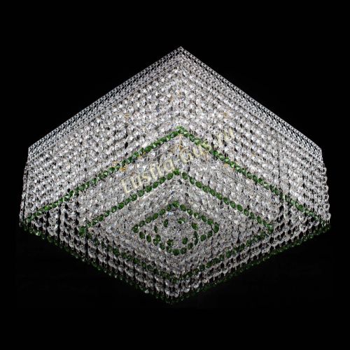 Люстра Квадрат Венеция №5 зеленая в Симферополе Гусь Хрустальный