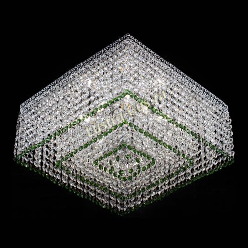 Люстра Квадрат Венеция №5 зеленая в Симферополе Гусь Хрустальный