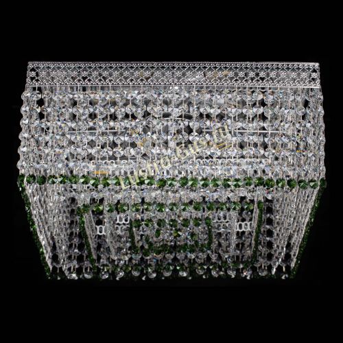 Люстра Квадрат Венеция №5 зеленая в Симферополе Гусь Хрустальный