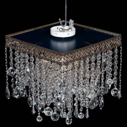 Люстра Квадрат Венеция капель №3 в Симферополе Гусь Хрустальный