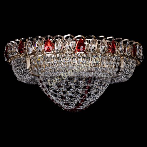 Люстра Лада красная в Симферополе Гусь Хрустальный