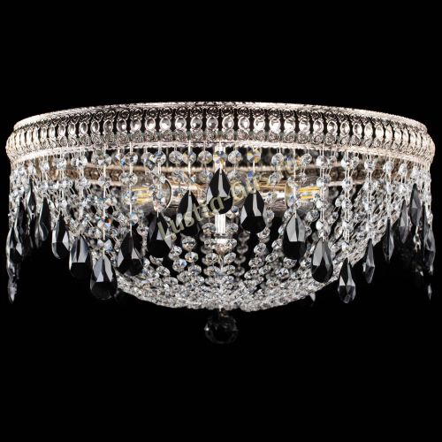 Люстра Лацио №5 журавлик черная в Симферополе Гусь Хрустальный