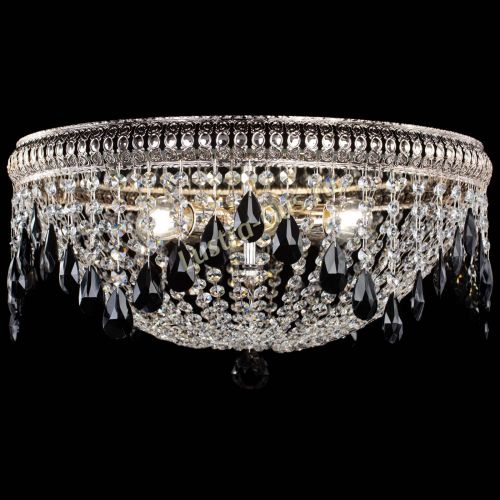 Люстра Лацио №5 журавлик черная в Симферополе Гусь Хрустальный