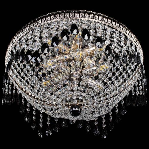 Люстра Лацио №5 журавлик черная в Симферополе Гусь Хрустальный