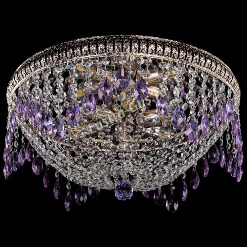 Люстра Лацио №5 журавлик фиолетовая в Симферополе Гусь Хрустальный