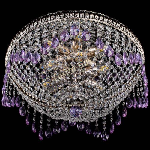 Люстра Лацио №5 журавлик фиолетовая в Симферополе Гусь Хрустальный