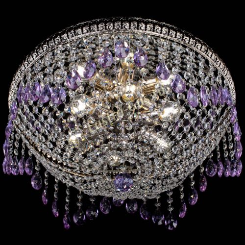 Люстра Лацио №5 журавлик фиолетовая в Симферополе Гусь Хрустальный