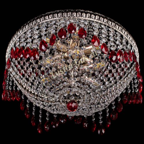 Люстра Лацио №5 журавлик красная в Симферополе Гусь Хрустальный