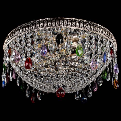 Люстра Лацио №5 журавлик разноцветная в Симферополе Гусь Хрустальный