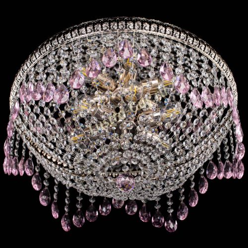 Люстра Лацио №5 журавлик розовая в Симферополе Гусь Хрустальный