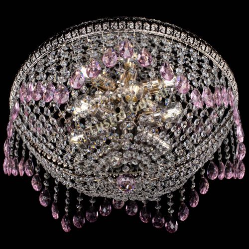 Люстра Лацио №5 журавлик розовая в Симферополе Гусь Хрустальный