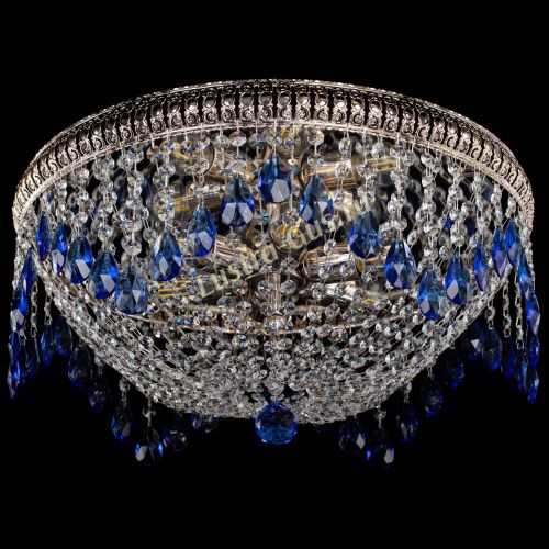 Люстра Лацио №5 журавлик синяя в Симферополе Гусь Хрустальный