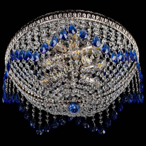 Люстра Лацио №5 журавлик синяя в Симферополе Гусь Хрустальный