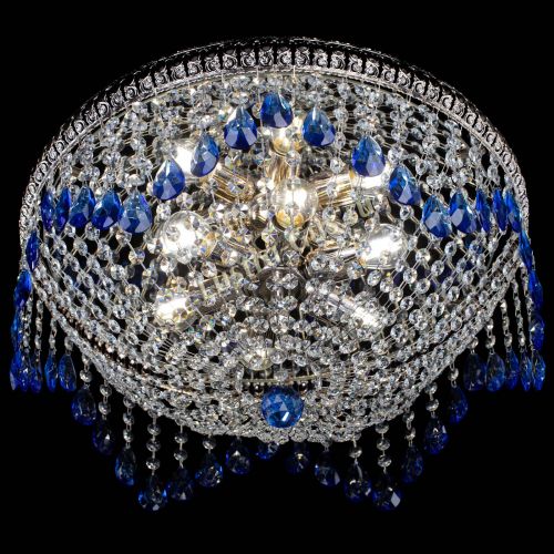 Люстра Лацио №5 журавлик синяя в Симферополе Гусь Хрустальный