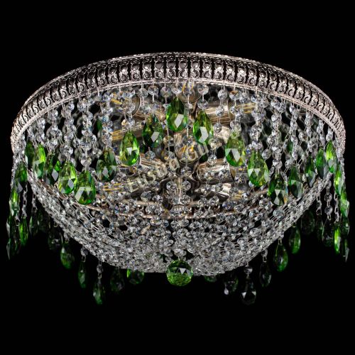 Люстра Лацио №5 журавлик зеленая в Симферополе Гусь Хрустальный