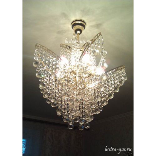 Люстра Лилия № 2 шар в Симферополе Гусь Хрустальный