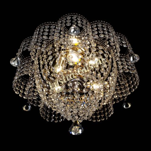 Люстра Лотос 3 лампы в Симферополе Гусь Хрустальный