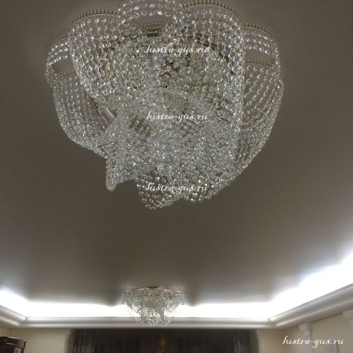 Люстра Лотос Василиса 6 ламп в Симферополе Гусь Хрустальный