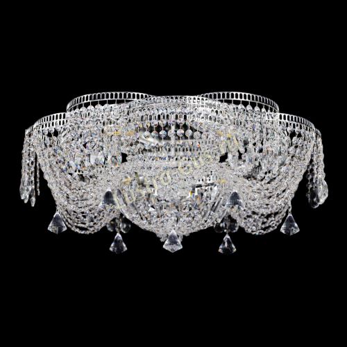 Люстра Лотос Журавлик с конусами в Симферополе Гусь Хрустальный