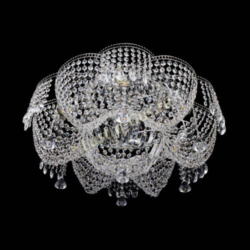 Люстра Лотос Журавлик с конусами в Симферополе Гусь Хрустальный