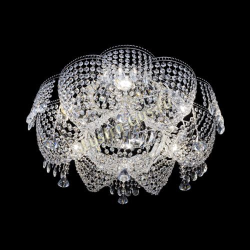 Люстра Лотос Журавлик с конусами в Симферополе Гусь Хрустальный