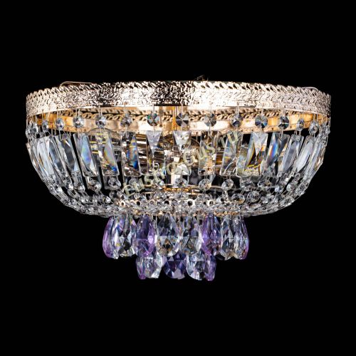 Люстра Милан Астра №3 фиолетовая в Симферополе Гусь Хрустальный