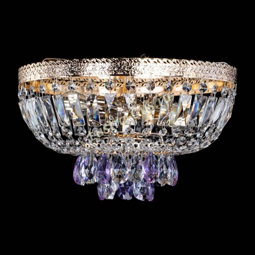 Люстра Милан Астра №3 фиолетовая в Симферополе Гусь Хрустальный