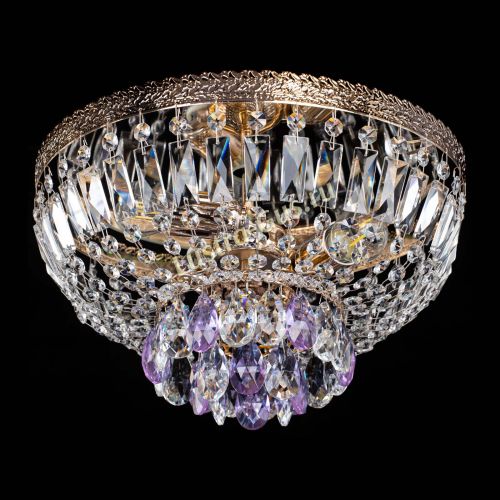 Люстра Милан Астра №3 фиолетовая в Симферополе Гусь Хрустальный