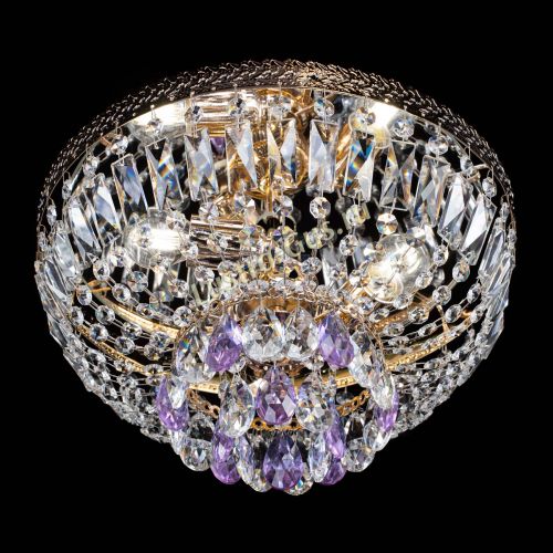 Люстра Милан Астра №3 фиолетовая в Симферополе Гусь Хрустальный