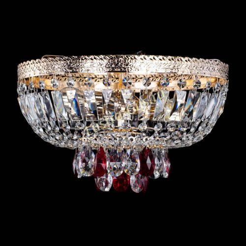 Люстра Милан Астра №3 красная в Симферополе Гусь Хрустальный