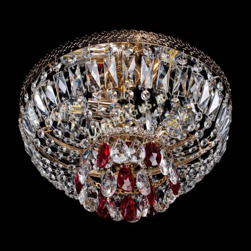 Люстра Милан Астра №3 красная в Симферополе Гусь Хрустальный