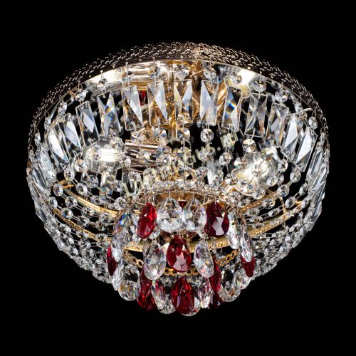 Люстра Милан Астра №3 красная в Симферополе Гусь Хрустальный