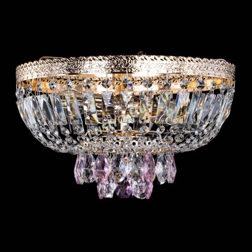 Люстра Милан Астра №3 розовая в Симферополе Гусь Хрустальный