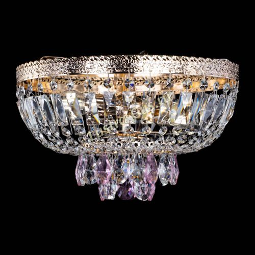 Люстра Милан Астра №3 розовая в Симферополе Гусь Хрустальный