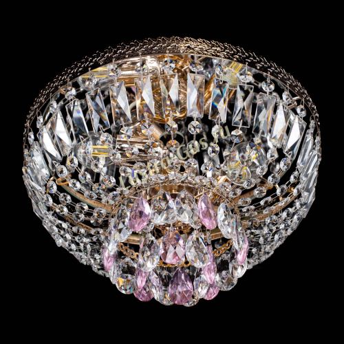 Люстра Милан Астра №3 розовая в Симферополе Гусь Хрустальный