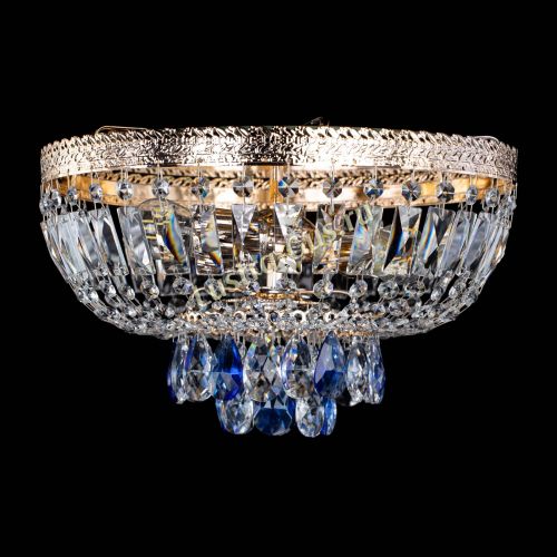 Люстра Милан Астра №3 синяя в Симферополе Гусь Хрустальный