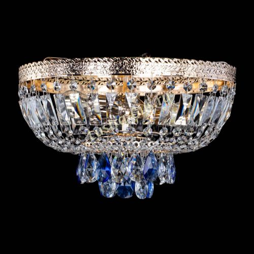 Люстра Милан Астра №3 синяя в Симферополе Гусь Хрустальный