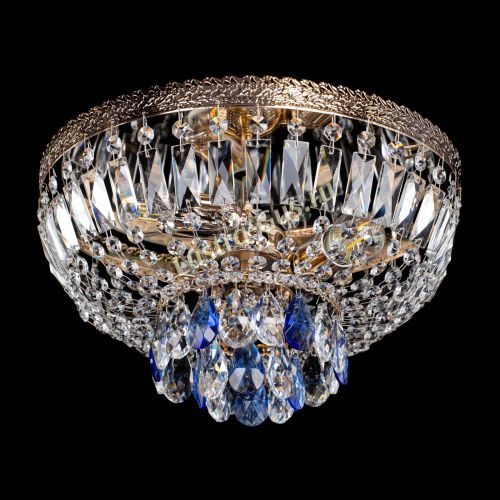 Люстра Милан Астра №3 синяя в Симферополе Гусь Хрустальный