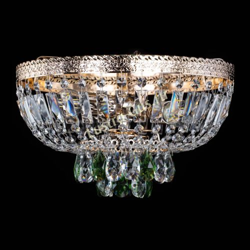 Люстра Милан Астра №3 зеленая в Симферополе Гусь Хрустальный