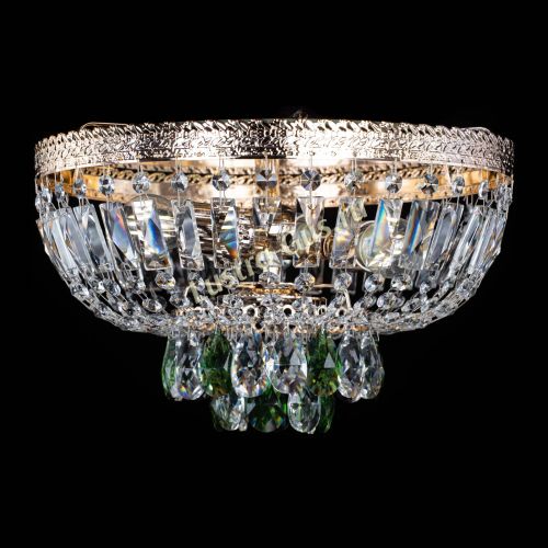 Люстра Милан Астра №3 зеленая в Симферополе Гусь Хрустальный