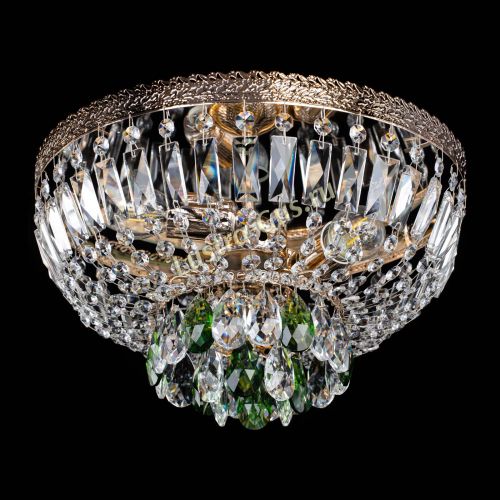 Люстра Милан Астра №3 зеленая в Симферополе Гусь Хрустальный