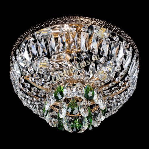 Люстра Милан Астра №3 зеленая в Симферополе Гусь Хрустальный