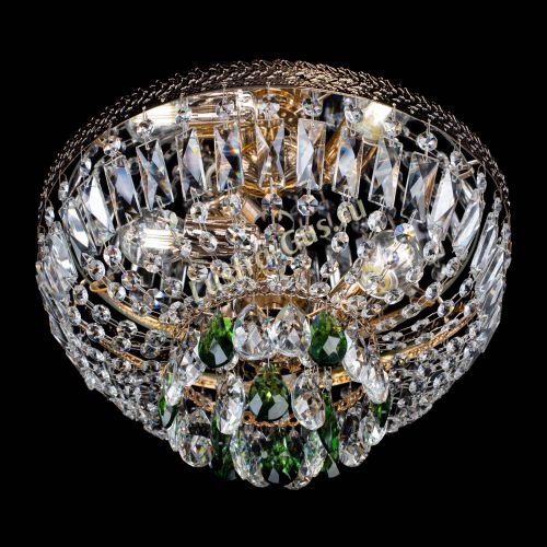 Люстра Милан Астра №3 зеленая в Симферополе Гусь Хрустальный