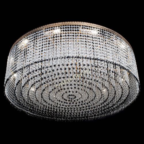 Люстра Милан капель №12 черная в Симферополе Гусь Хрустальный