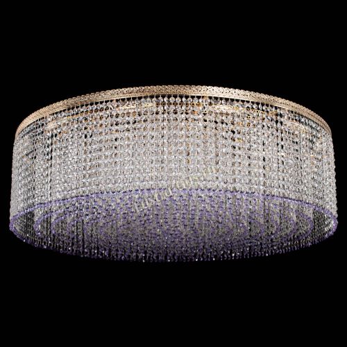 Люстра Милан капель №12 фиолетовая в Симферополе Гусь Хрустальный